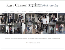 Tablet Screenshot of karicarson.com